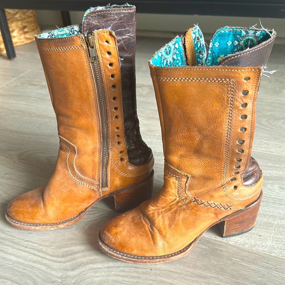 OG FREEBIRD COBLE Boot in BROWN MULTI Size 6
